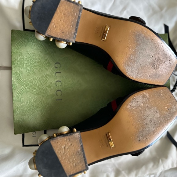 GUCCI Women’s Peyton Pearl Heel Size 37 1/2 gorgeous, in great condition! - Picture 11 of 11